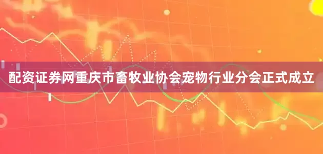 配资证券网重庆市畜牧业协会宠物行业分会正式成立