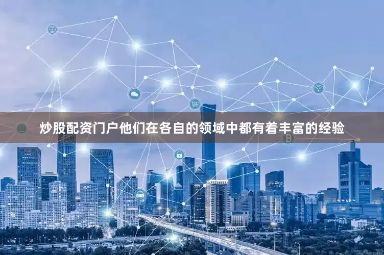 炒股配资门户他们在各自的领域中都有着丰富的经验