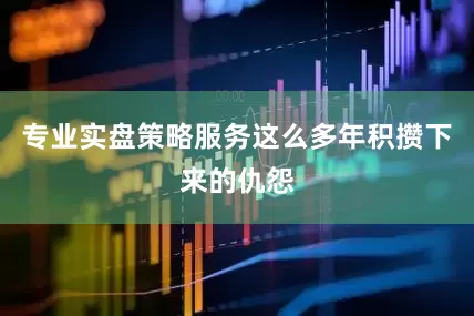 专业实盘策略服务这么多年积攒下来的仇怨